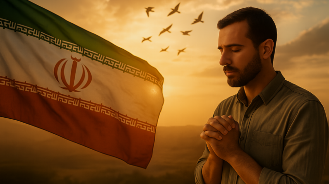 Imagen bandera Irán Un pastor iraní siembra esperanza en medio del conflicto