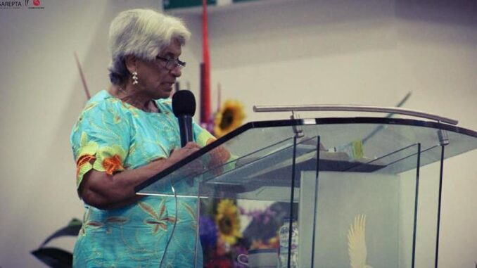 Pastora Paulina Pastora Hilda Paulina Ramiréz, líder espiritual de la iglesia Sarepta de Barranquilla