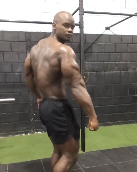 Black en una sesión de entrenamienthos