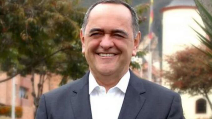 Ricardo Arias Mora Ricardo Arias Mora, presidente de Colombia Justa Libres líder de la coalición ALMA